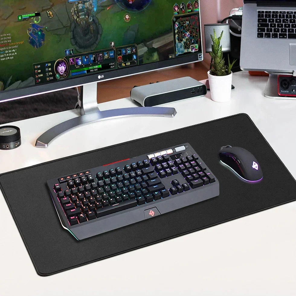 Mouse Pad Xxl Black MousePad Game Room Decor Free Shipping Extended Computer Large Floor Mat Table Mat Business Desk Accessories